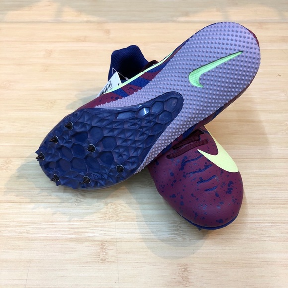 Nike Zoom Rival S 9 Bordeaux/Lime Purple Wmns 8 - Picture 5 of 6